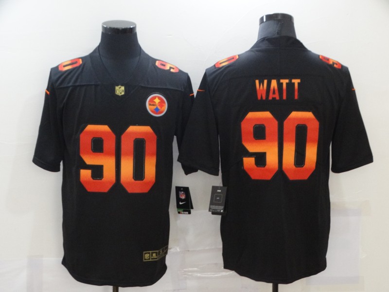 2020 Men Nike NFL Pittsburgh Steelers #90 Watt black fashion limited jerseys->dallas cowboys->NFL Jersey